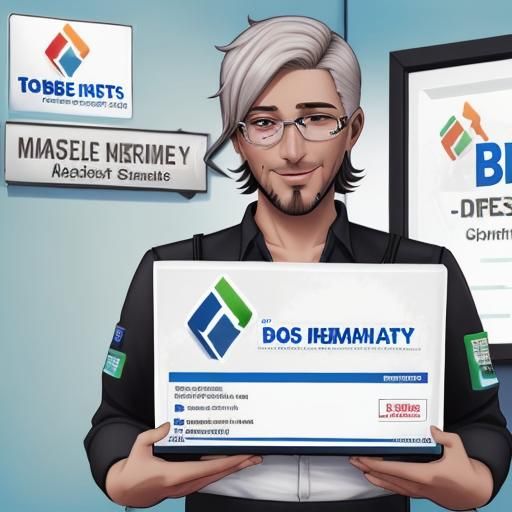 Sims Male Character Displays Business License