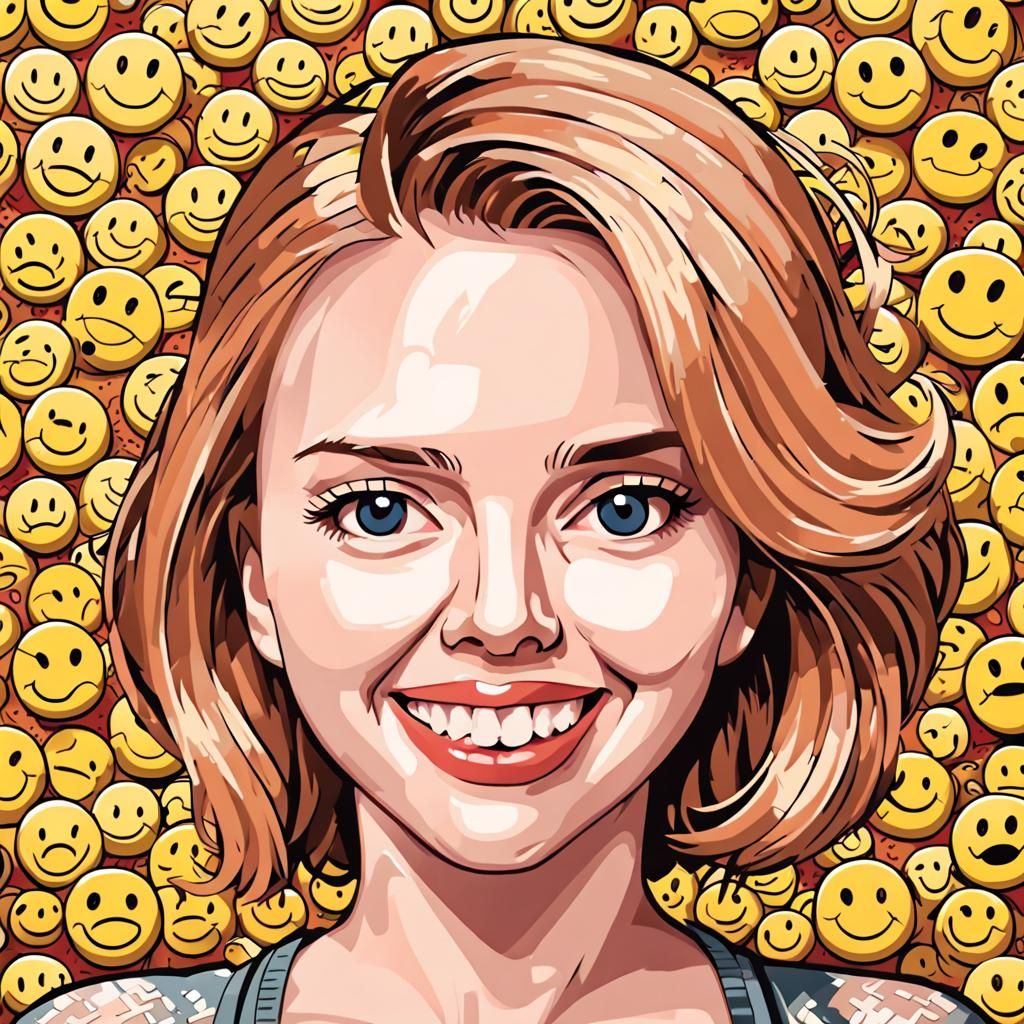 (Scarlett Johansson:1.7)|(SMILEY FACE:1.7)detailed backgroun...