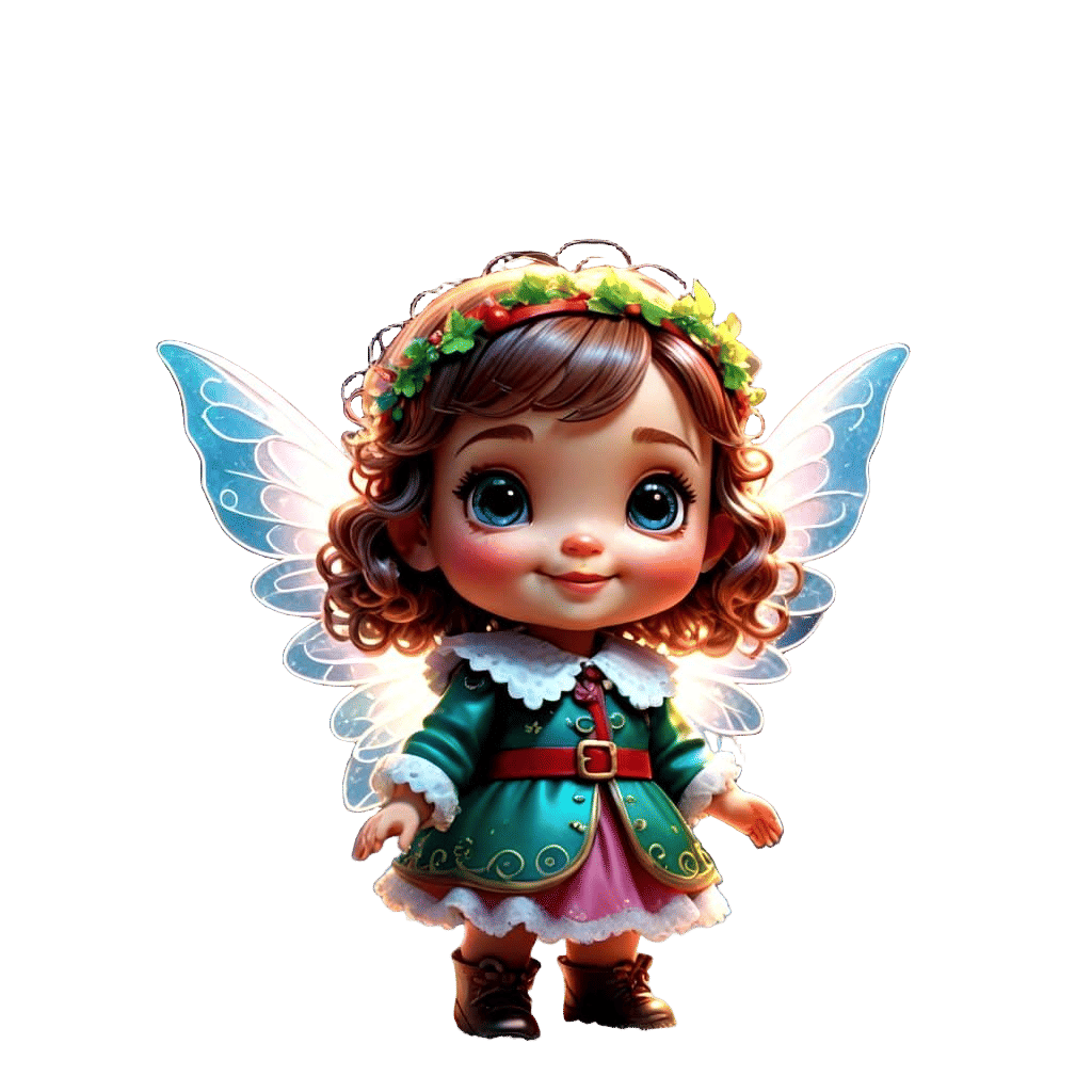 Stunning Glass Christmas Fairy in Whimsical Wonderland