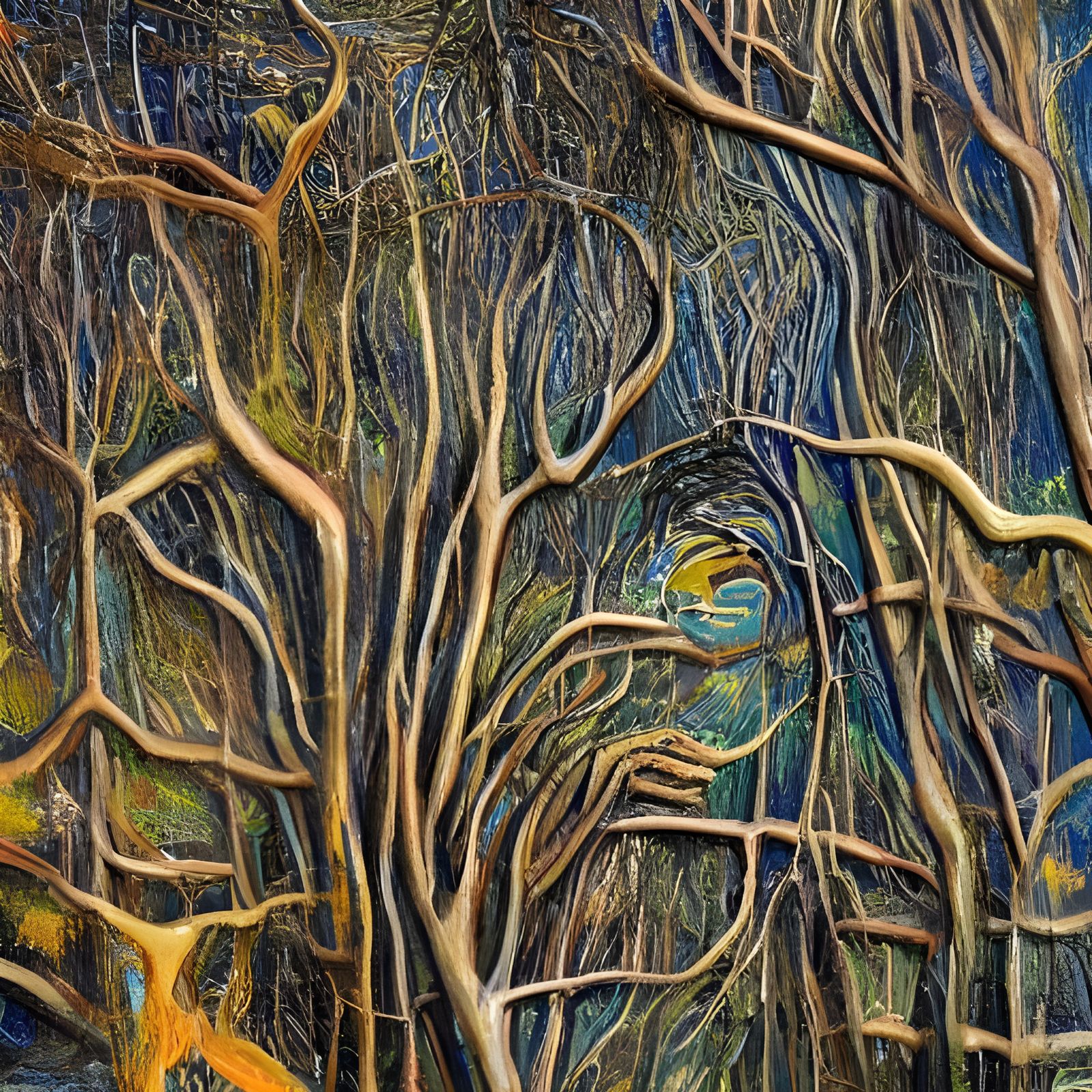 Abstract Landscape in Surrealist Style