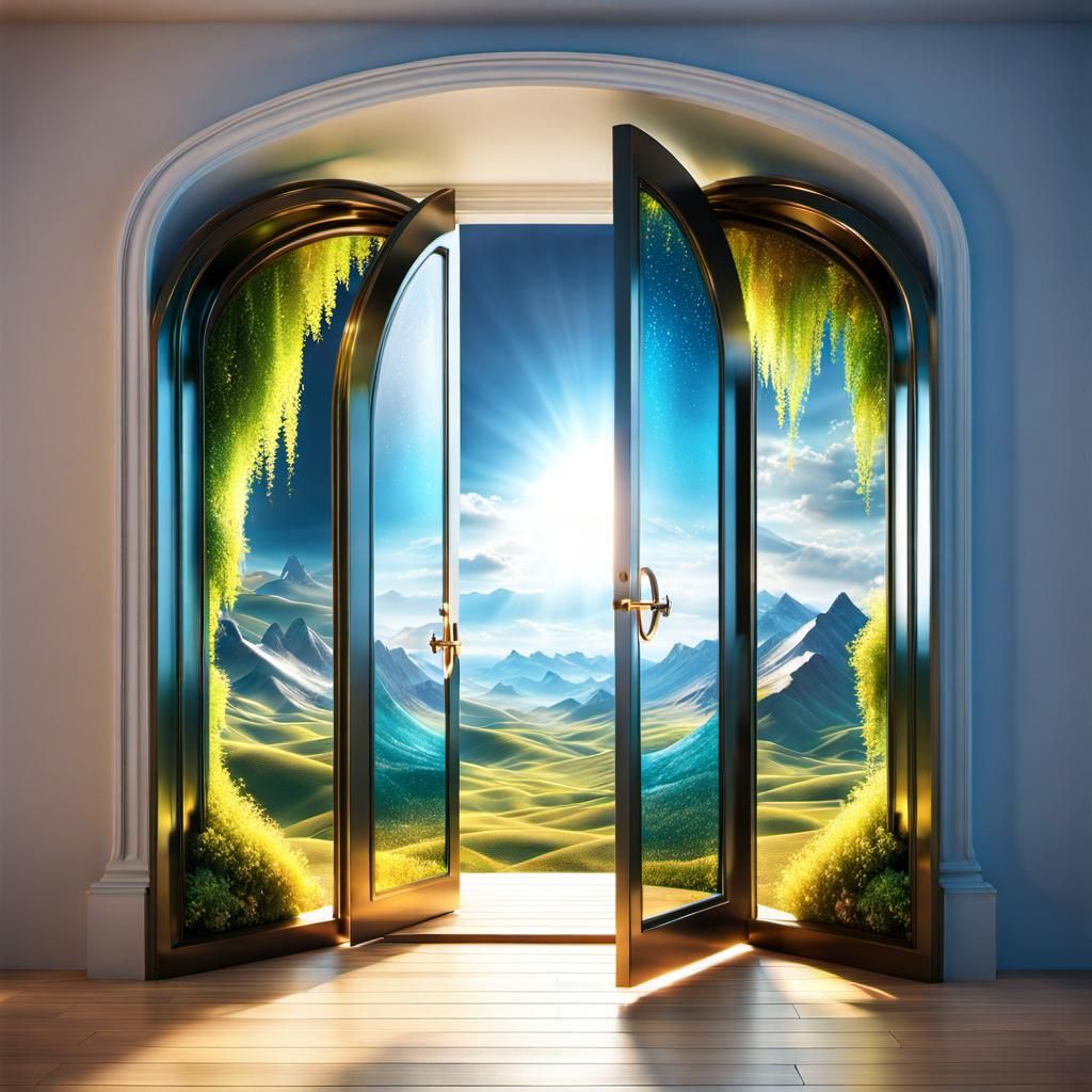 Sculpted Glass Door to a Sumptuous World