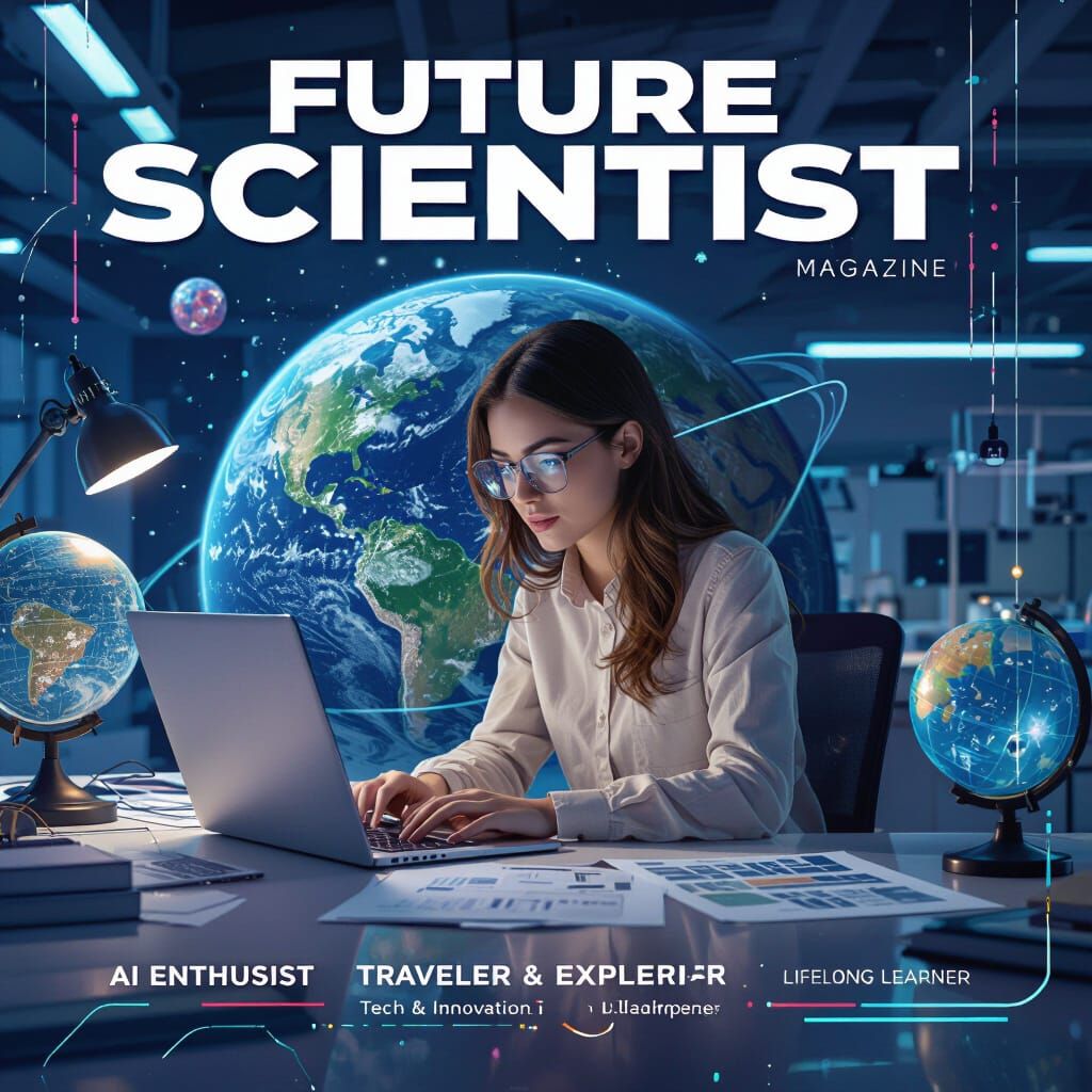 Young Geoscientist on Future Scientist Magazine Cover
