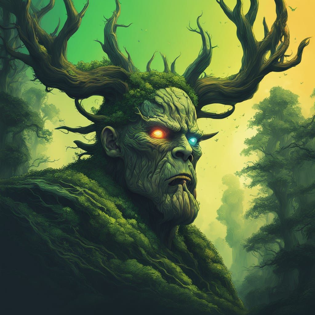 Majestic Forest Titan Emerges from Ancient Woodland