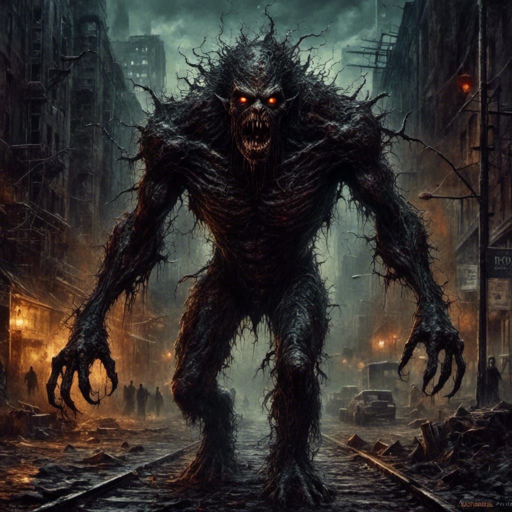 Zombie Ghoul in Abandoned New York Streets