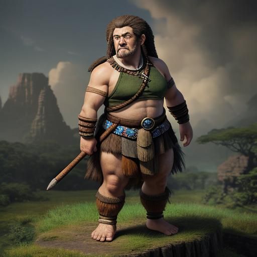 Realistic Image of a Tribe of Little People