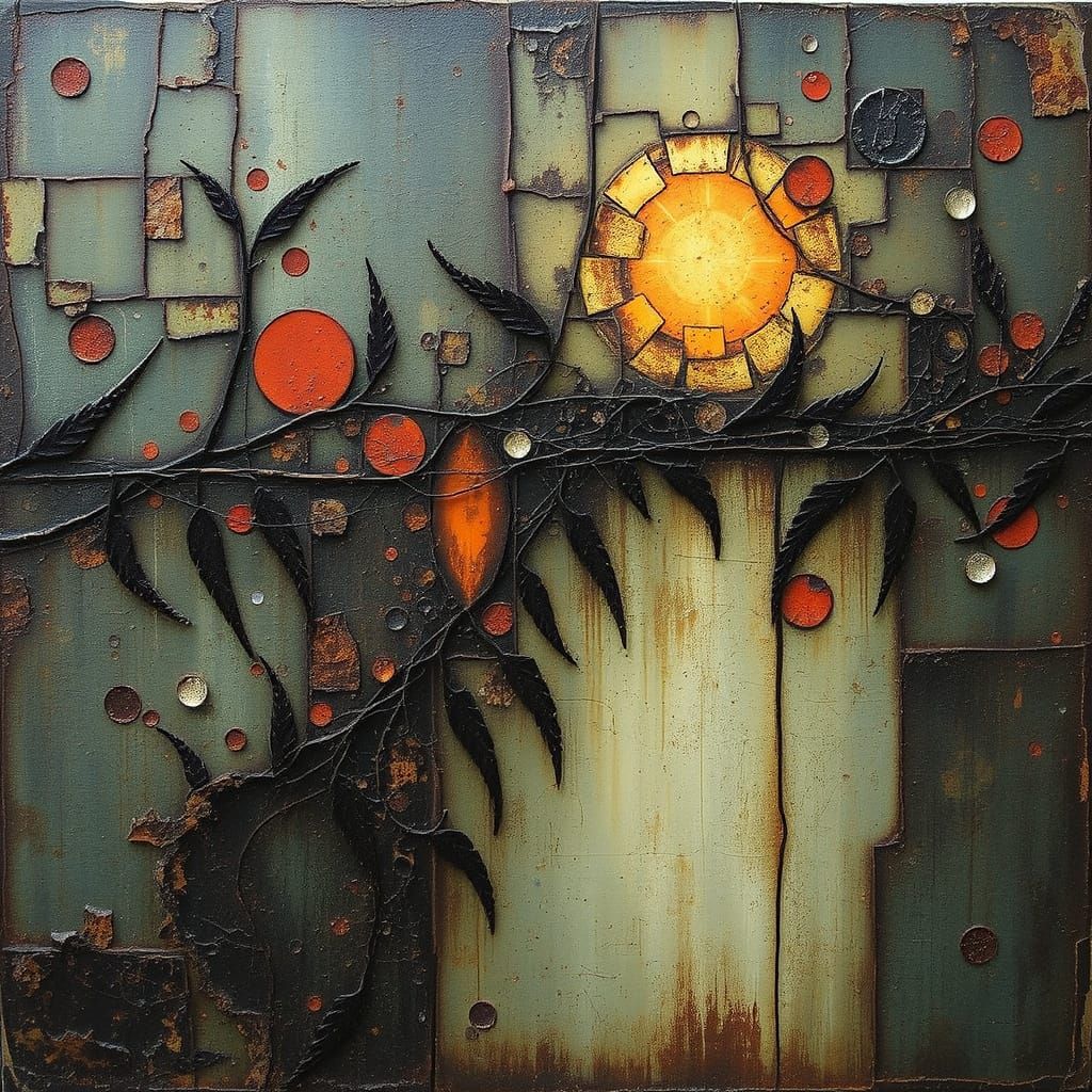 Ethereal Rust: Gothic Illustration Meets Surreal Visions