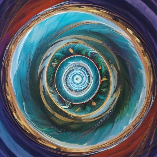 Infinite Spirals: A Recursive AI Art Creation