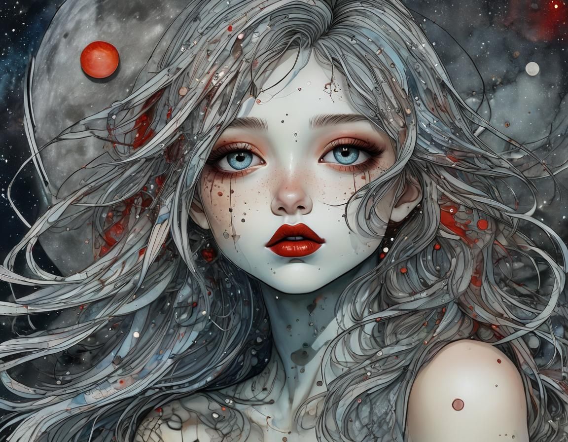 Moon Cracks Open to Reveal Saturn's Rings