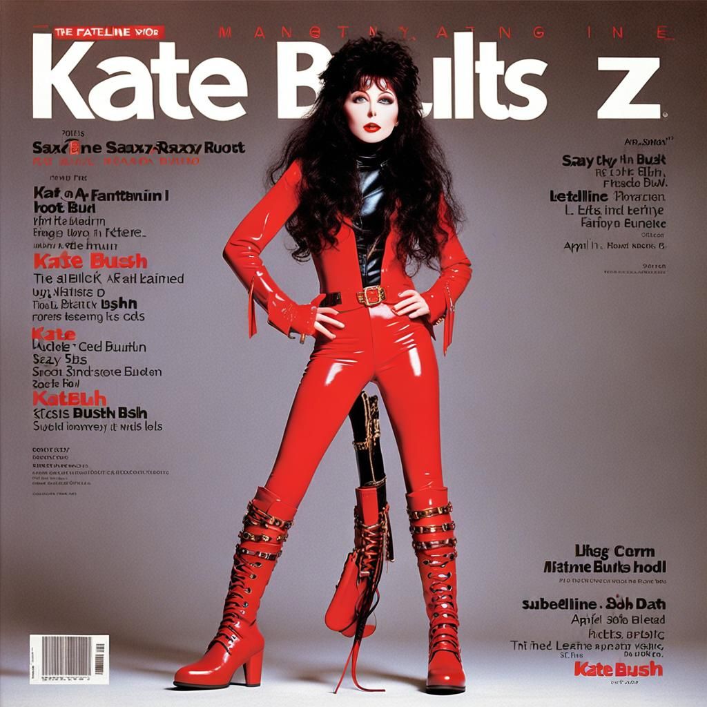Kate Bush Bratz Doll Magazine Cover in Digital Art