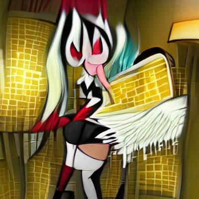 Angel Dust from Hazbin Hotel Illustration