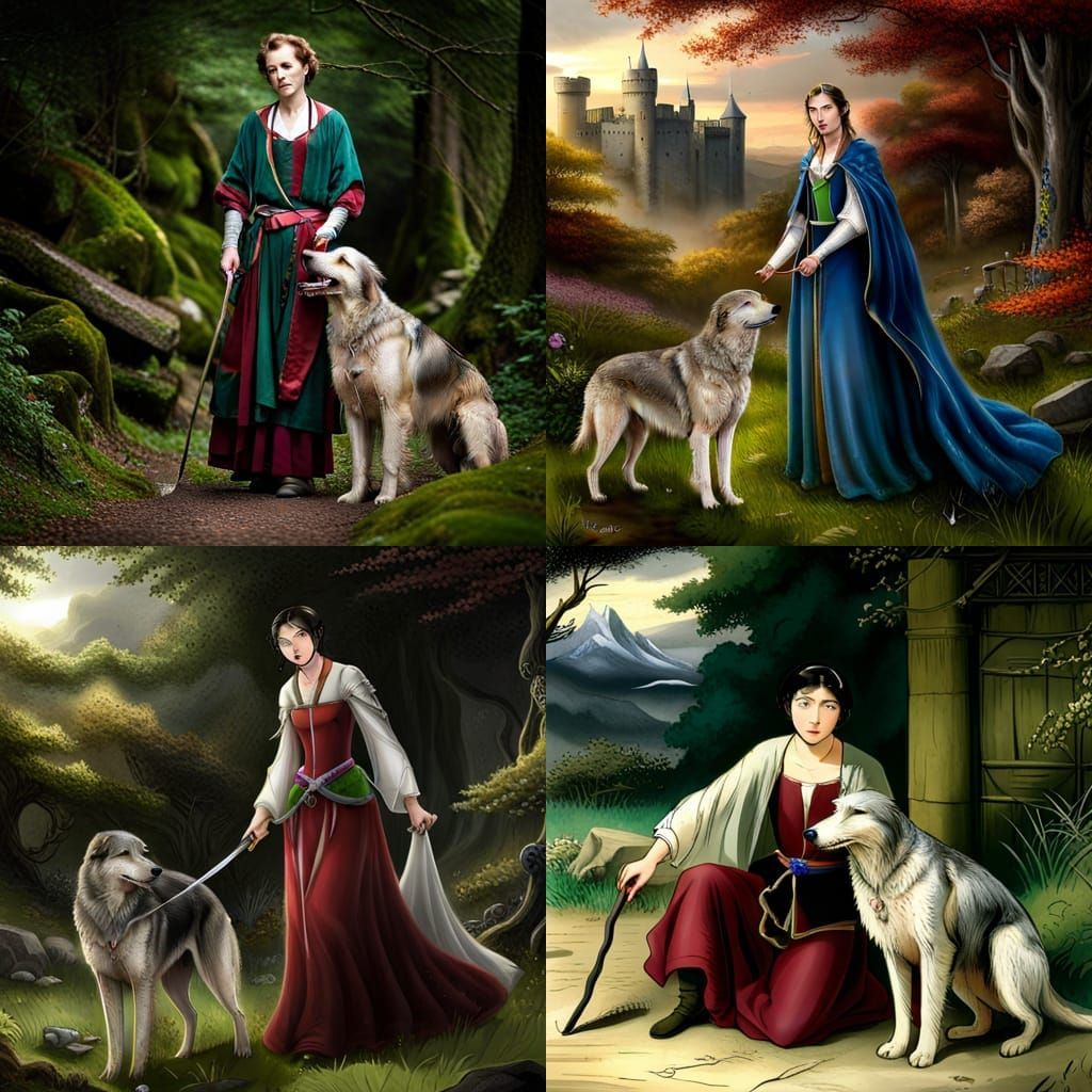 Enya and Wolfhound Confront Stalker