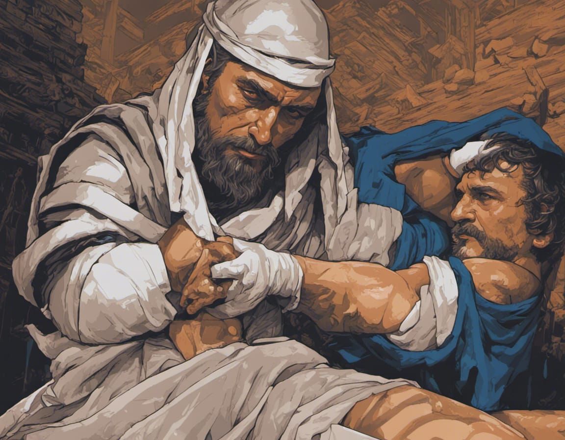 Warrior and Mage: 1-bit Pixel Art