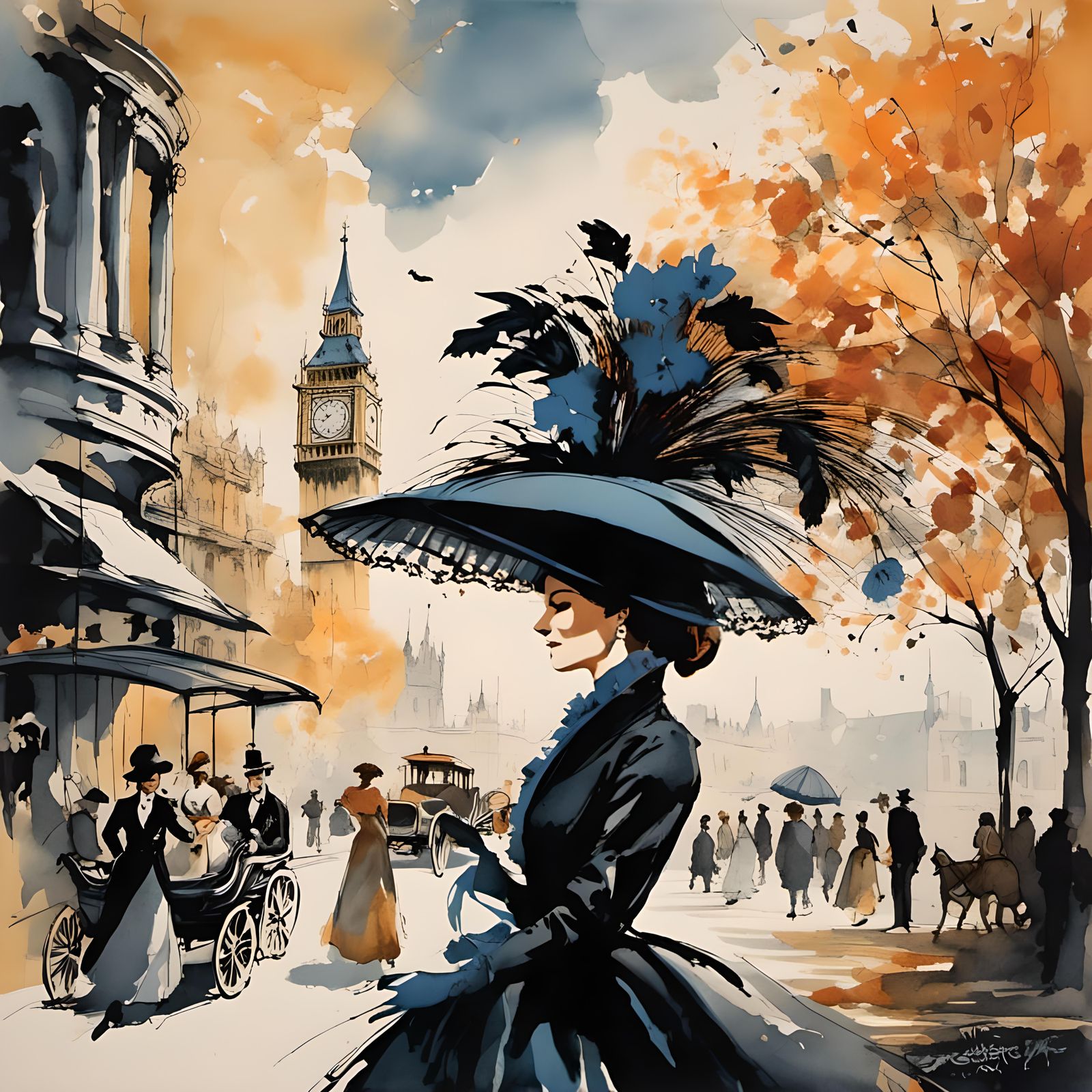 My Fair Lady Playbill in Gouache and Watercolor
