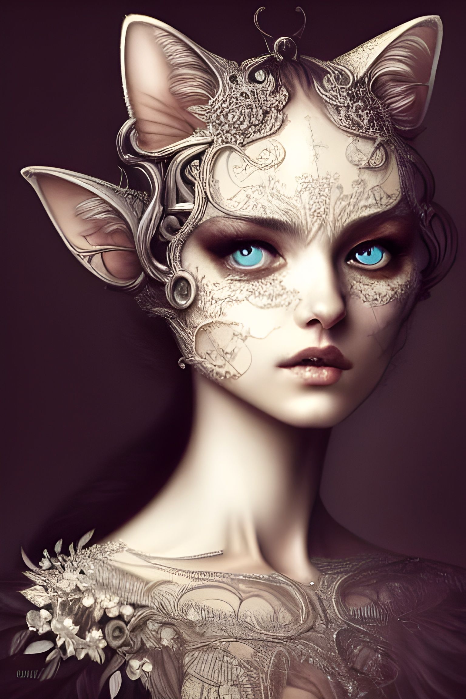 Three Eared Cat Girl