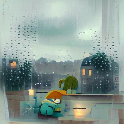 A sad, rainy day