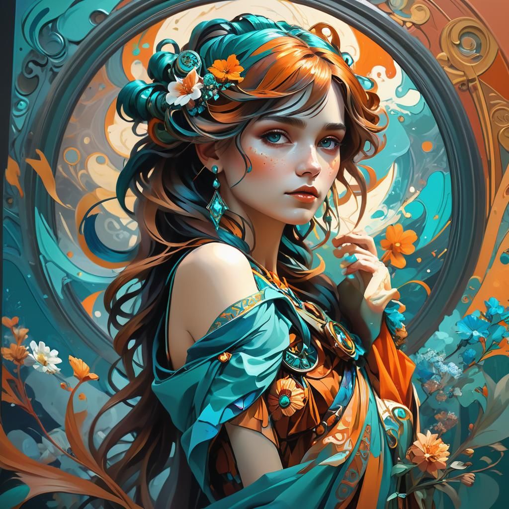 Colorful Masterpiece: Dynamic Lighting and Intricate Details