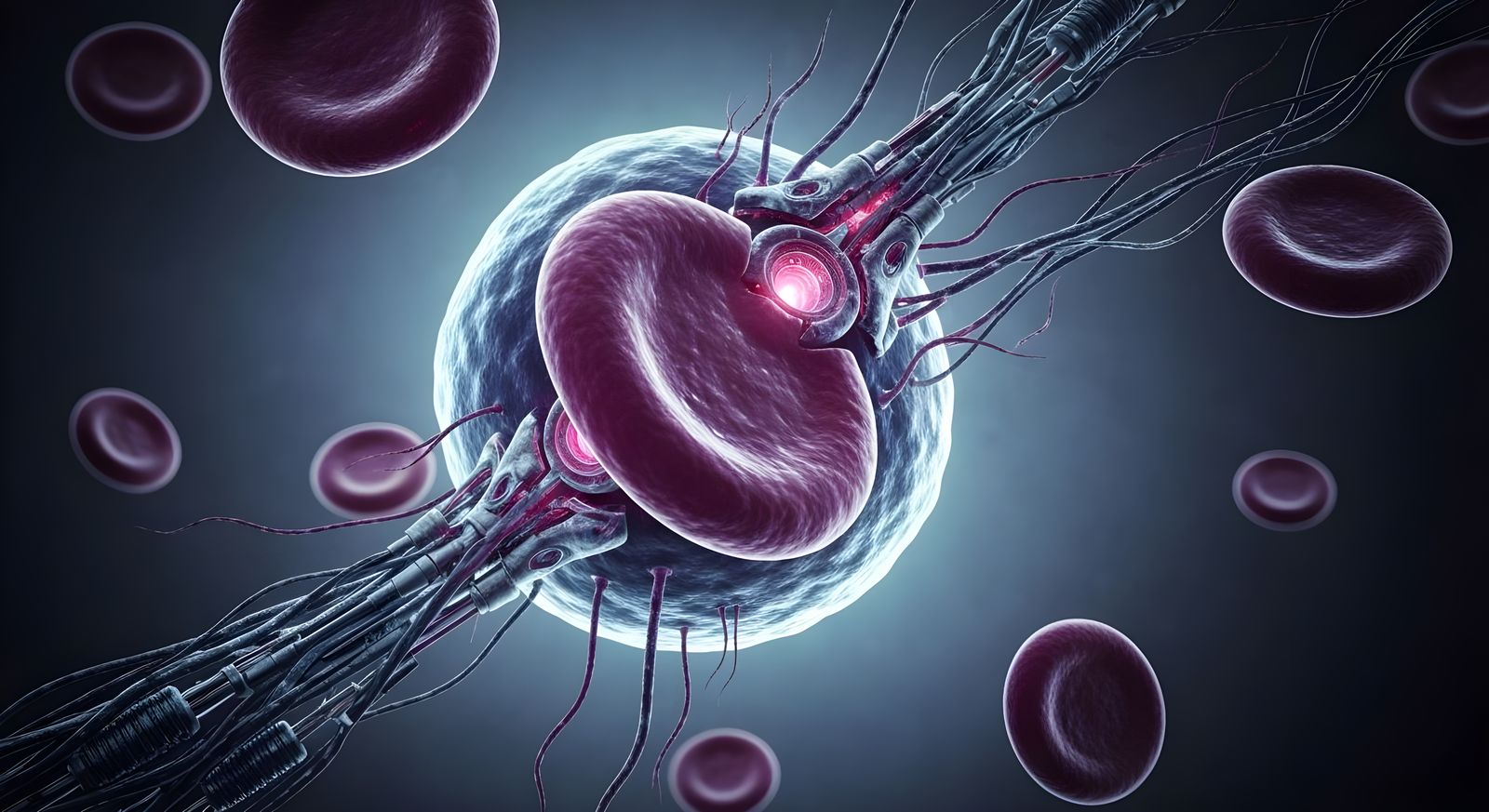 Bio-Mechanical Blood Cell: A Grotesque Macro View