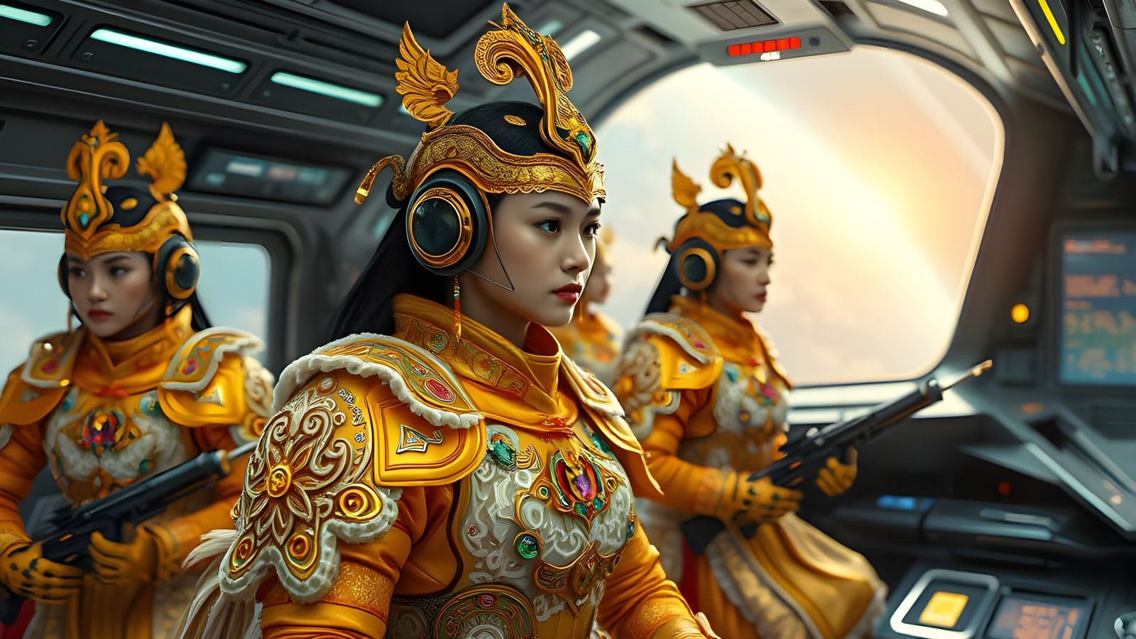 Vietnamese Space Force Soldiers in Space