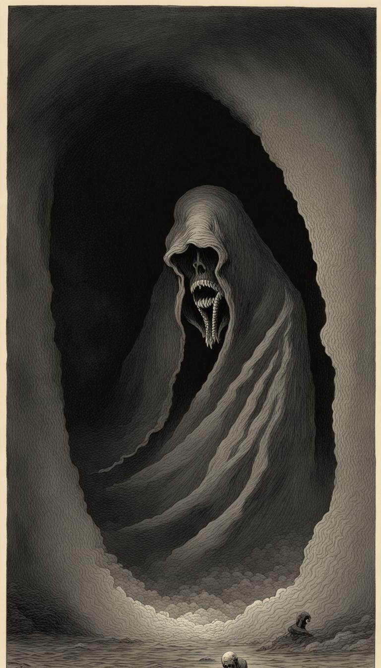 Horror Head: Doré and Rutkowski Inspired Art