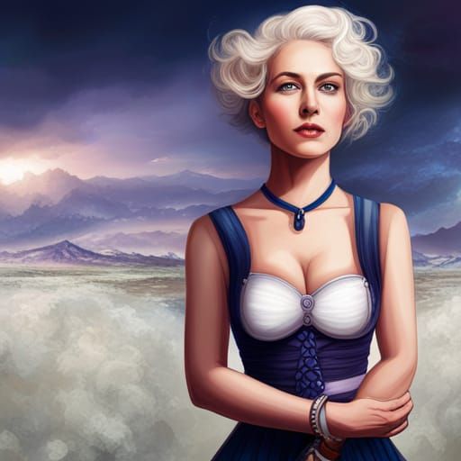 AI Generated Image of a Bipolar Heiress