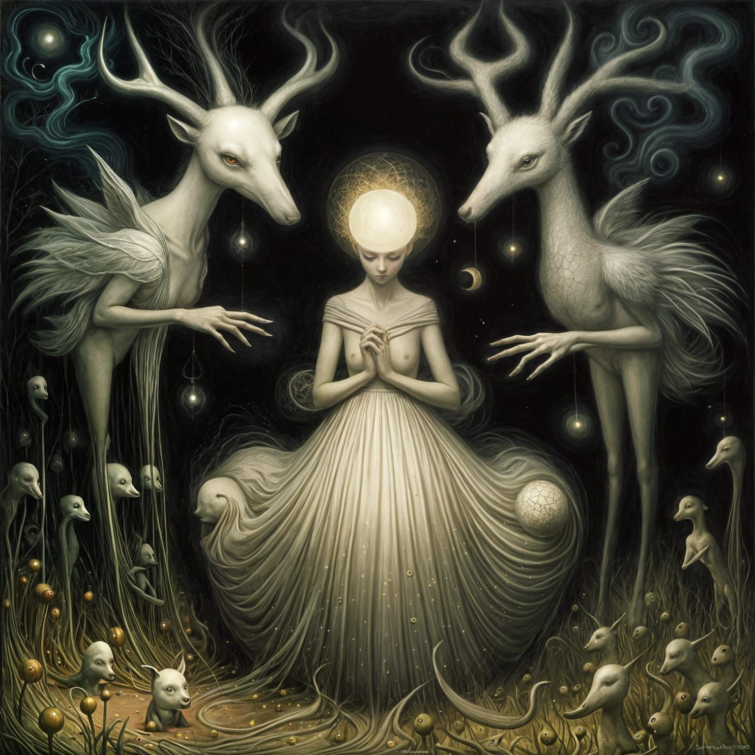 Whispers of Enchanted Beings Emerge from Dark Whimsy