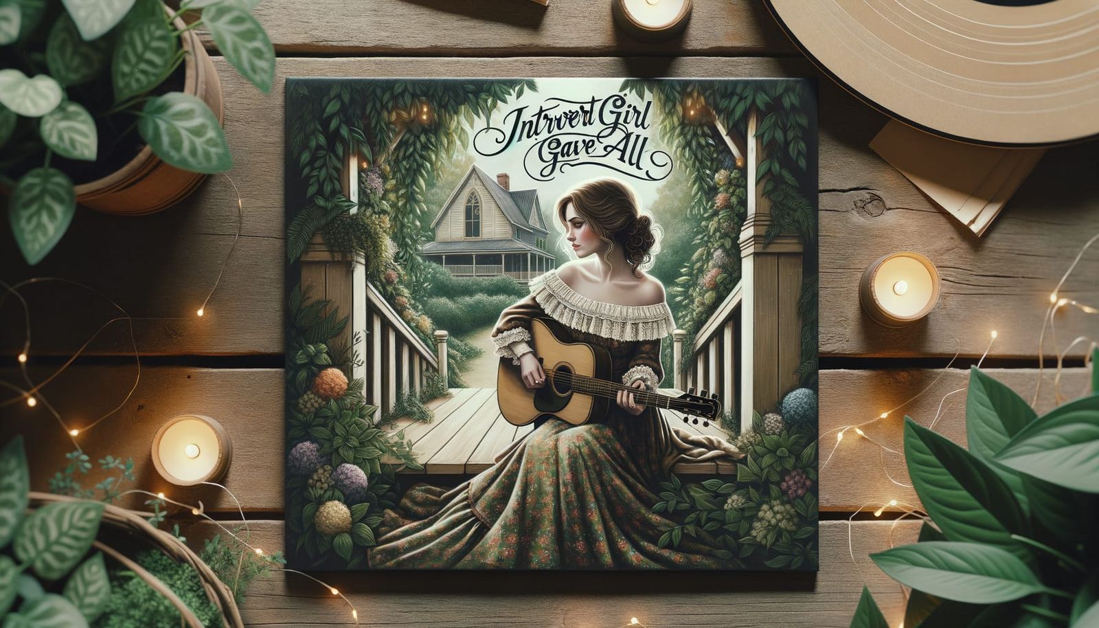 Enchanting Album Cover Art: Introvert Girl