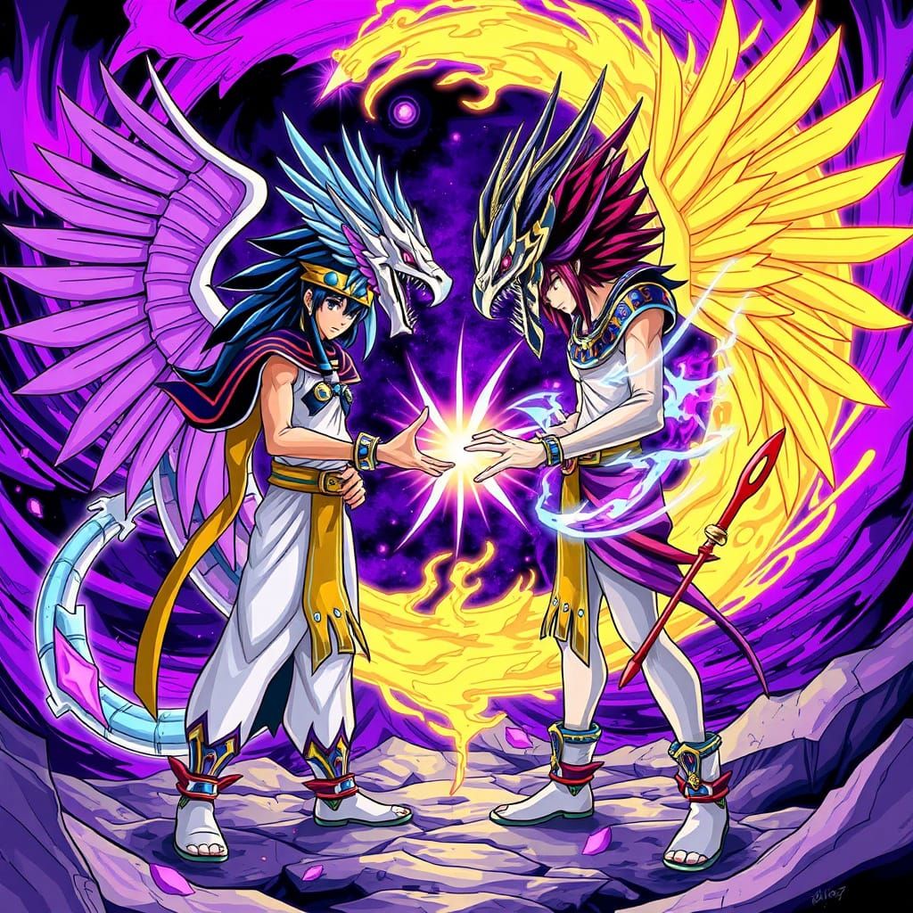 yugio purple catnap vs yami faraon