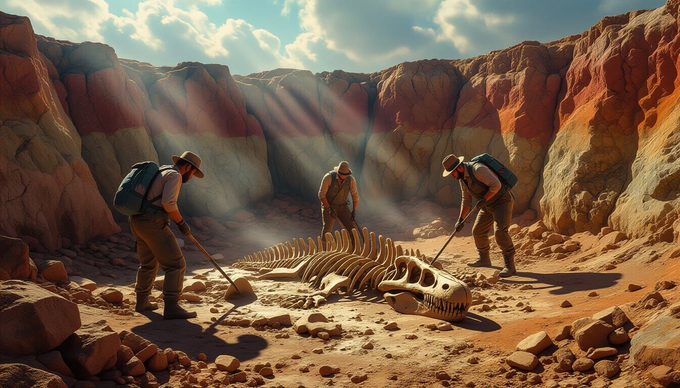 Archaeologists Unearth Dinosaur Fossils in Dramatic Dig Site