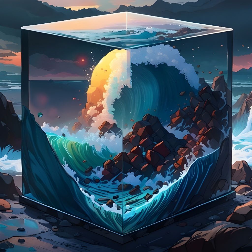 Ocean Waves in a Cube