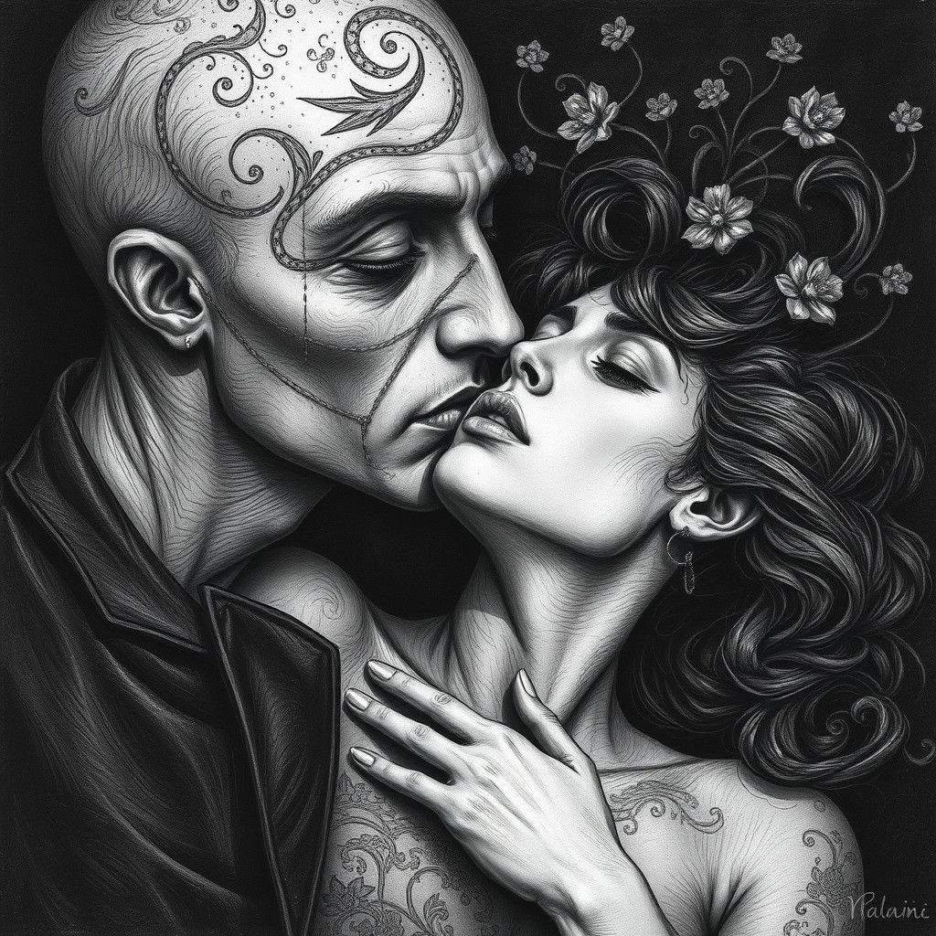 Sensual Romantic Surrender as Ethereal Art