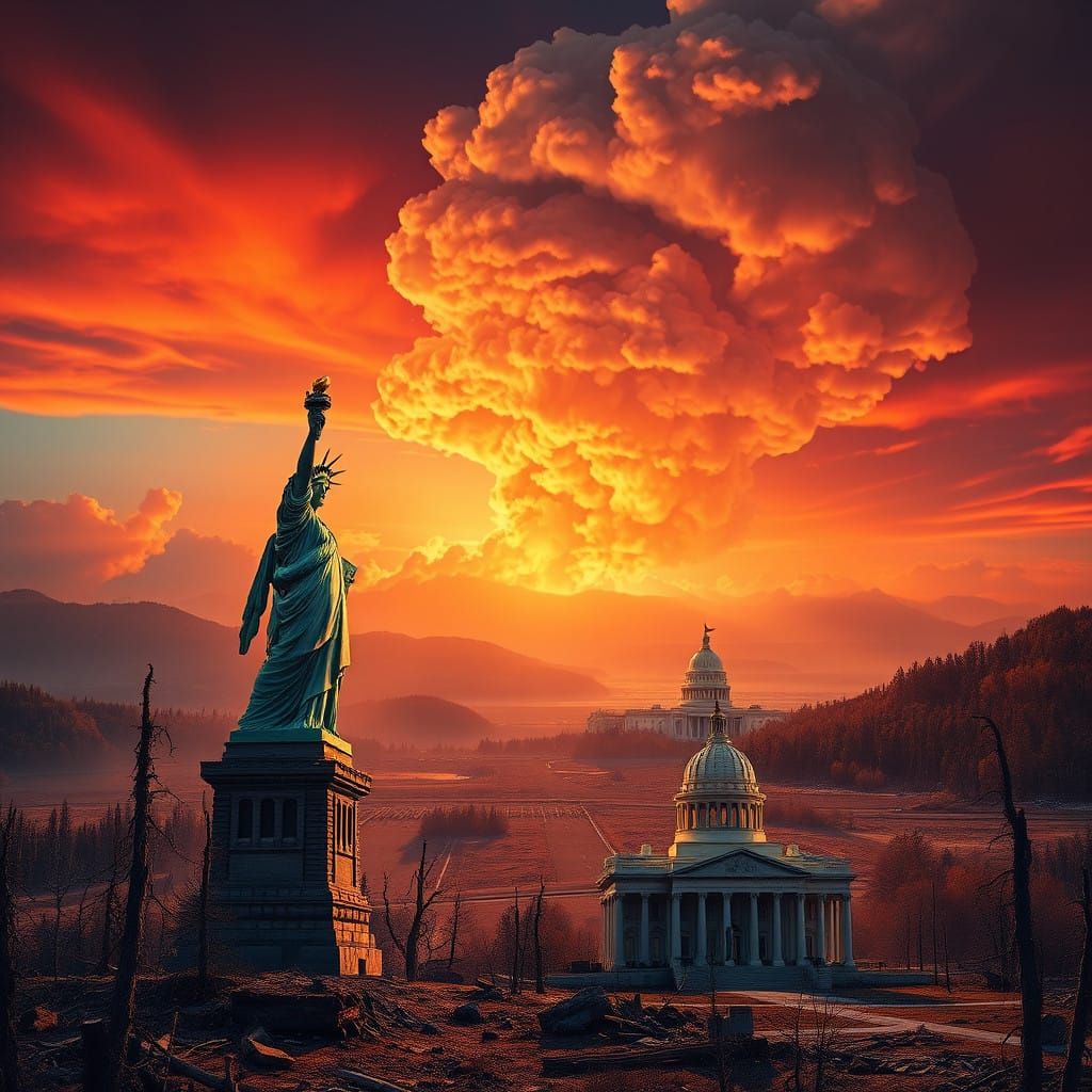 Post-Apocalyptic America: A Fiery Aftermath of Yellowstone's...
