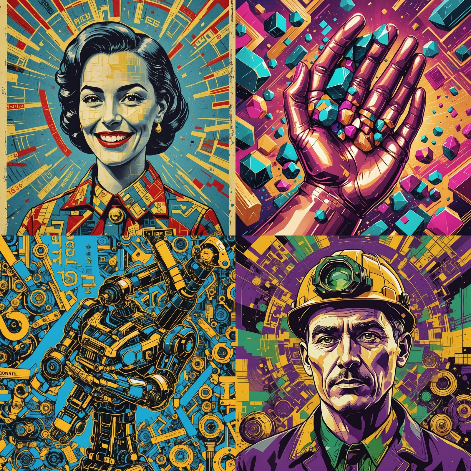 Pop Art Propaganda Poster for Custom Ore and Items