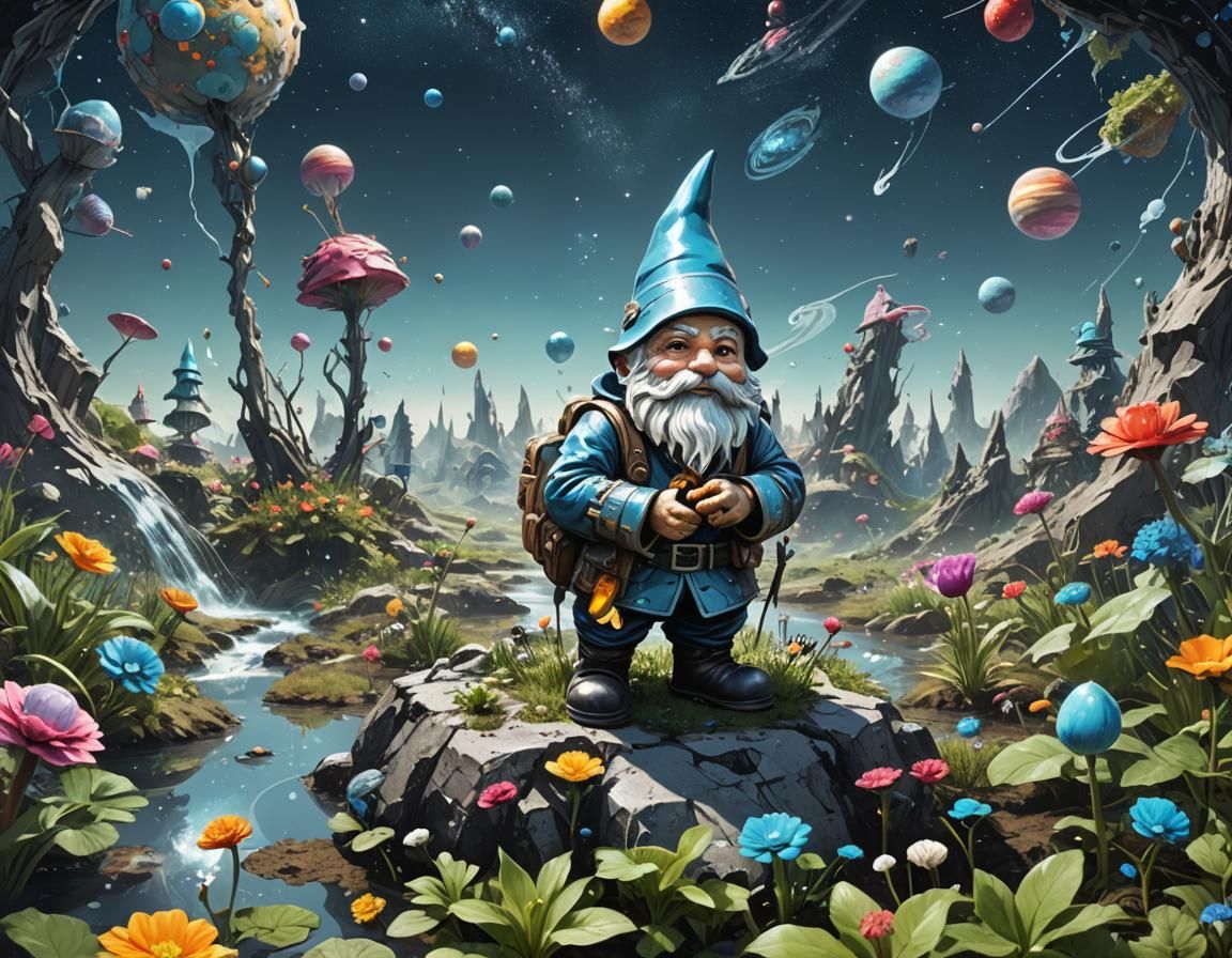 Gnome on the Roam, very far from Home