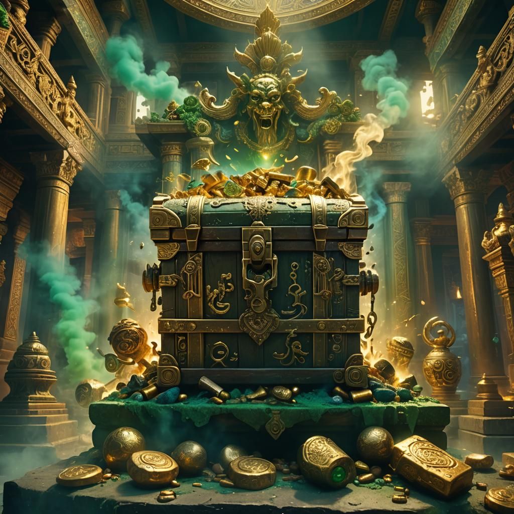Cursed Treasure Chest in Ancient Temple