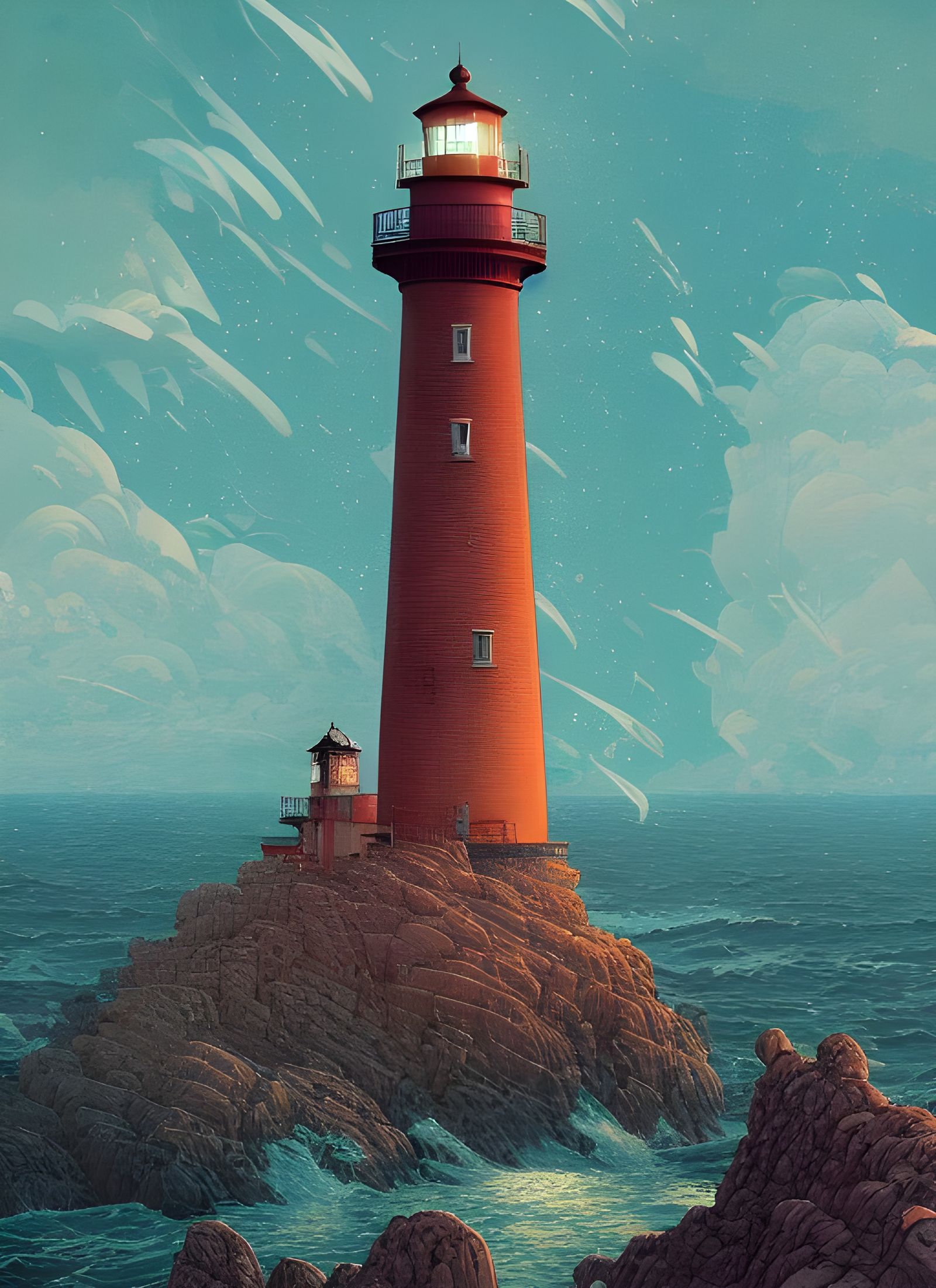 Hyperdetailed Lighthouse Concept Art