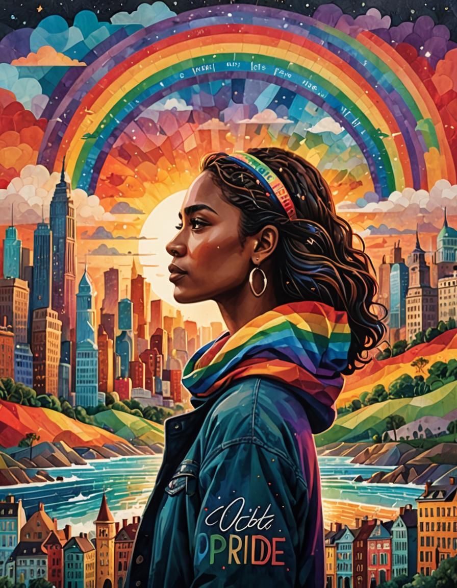 Colorful Pride Collage in 8K Resolution