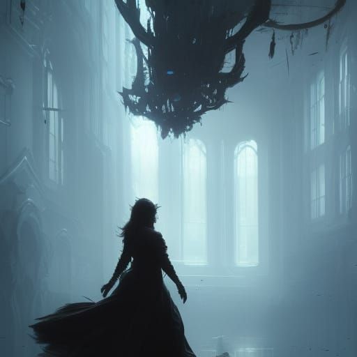Ghost in a Mirror: Dark Fantasy Concept Art