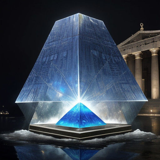 Sapphire Crystal Temple of the Pure Elemental Forces in Anci...