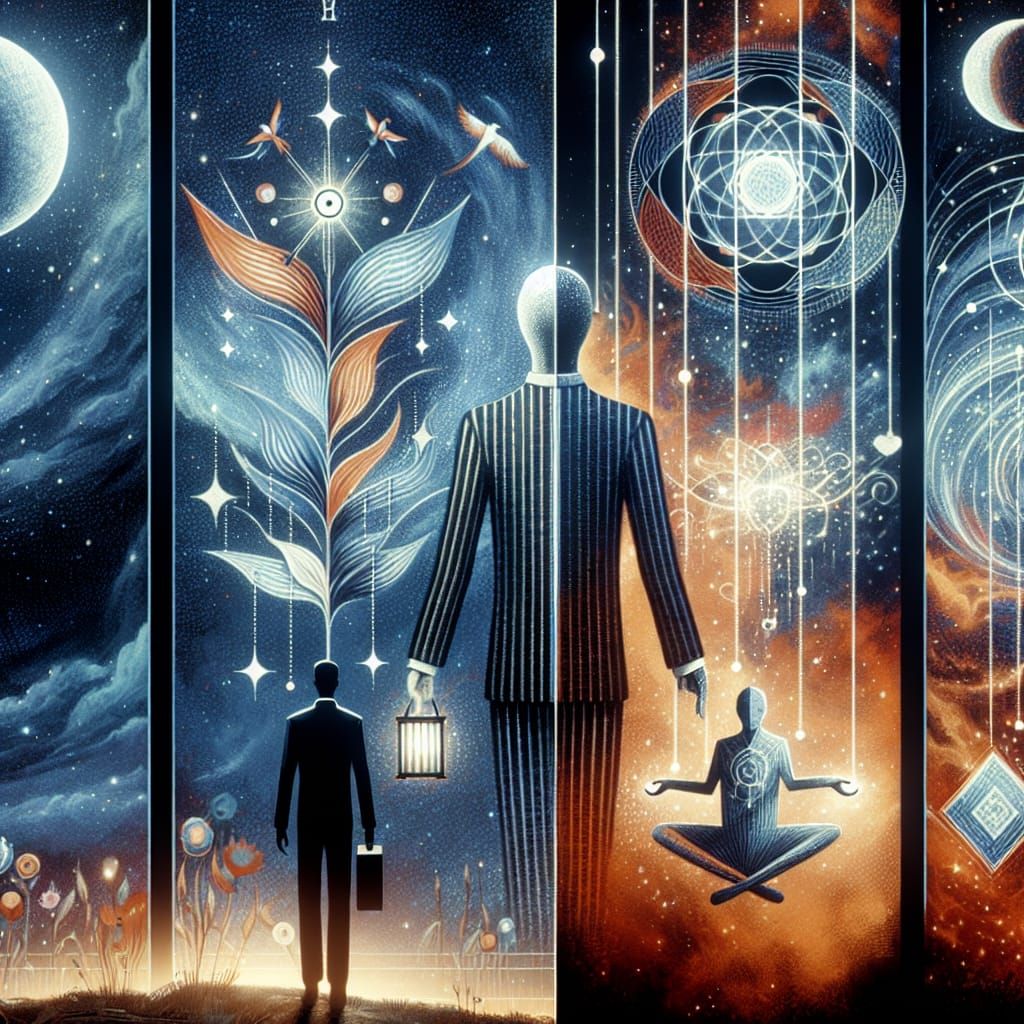 Cosmic Lovers Tarot Card: Bonds and Harmony