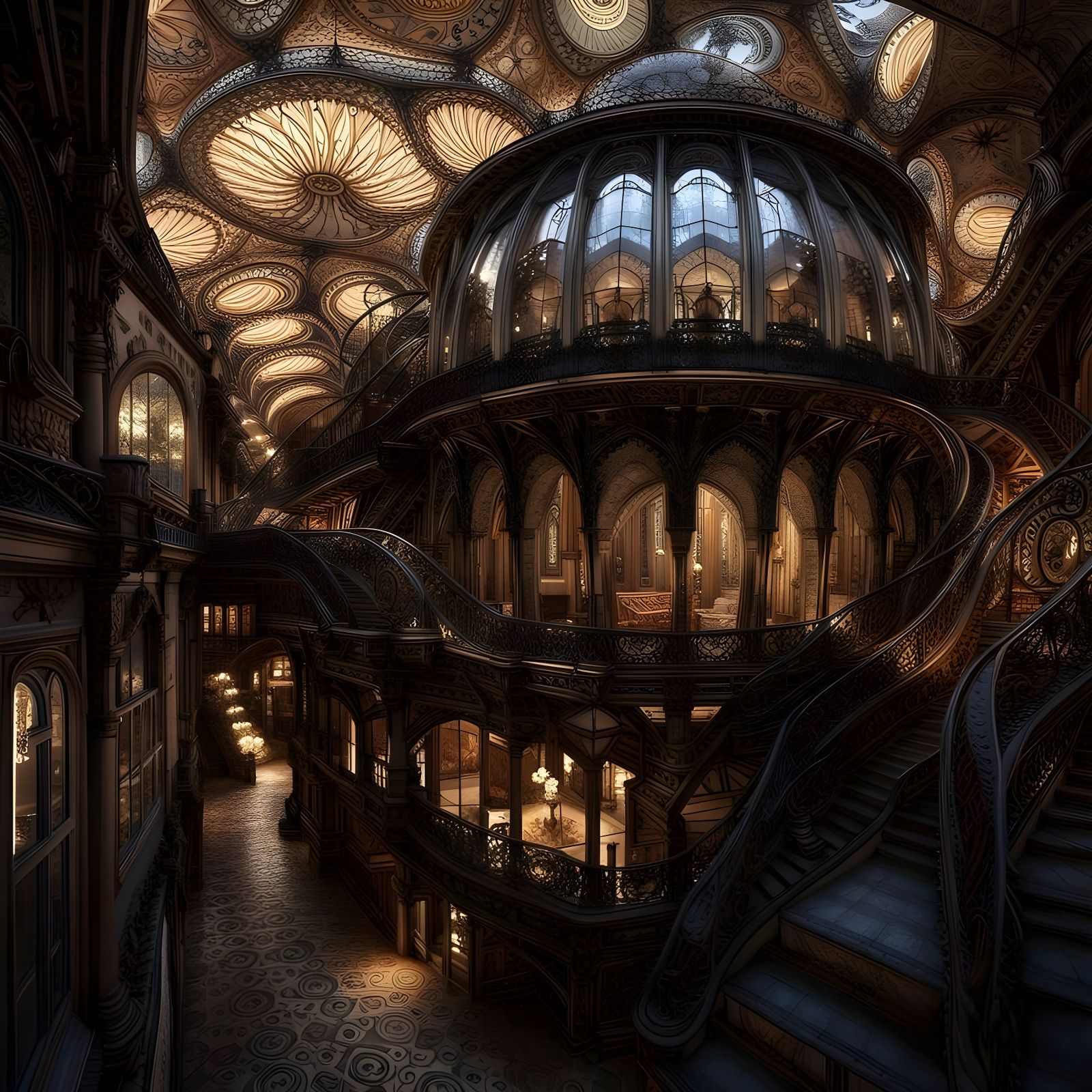 Illuminated Sci-Fi Hive Interior: An Octane Rendered Masterp...