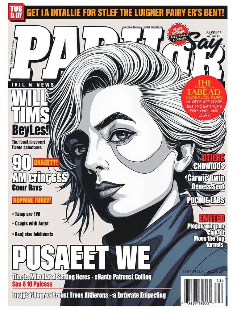 Generic Tabloid Magazine Cover Design