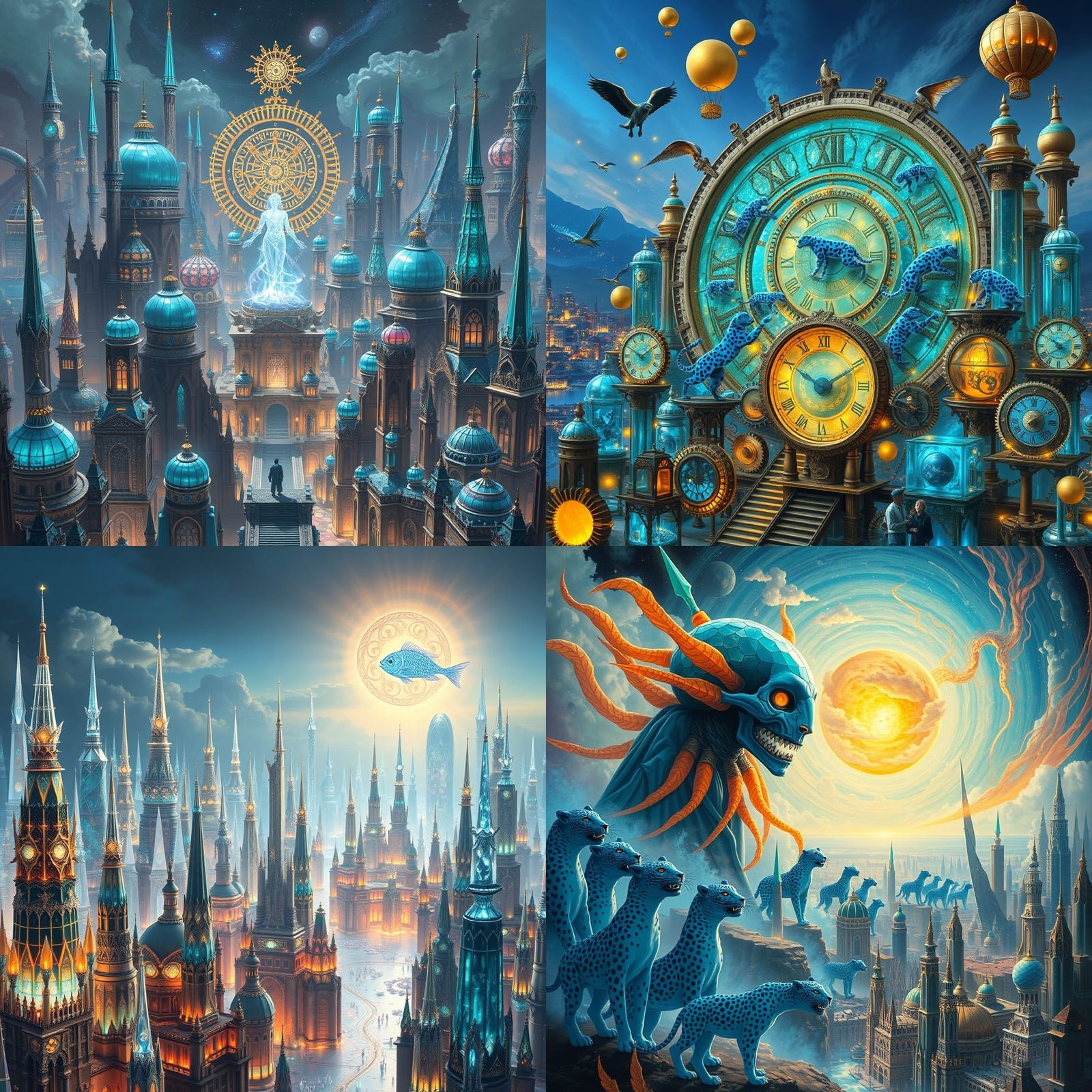 City of Blue Leopard Gods: A Celestial Shaman's Dream