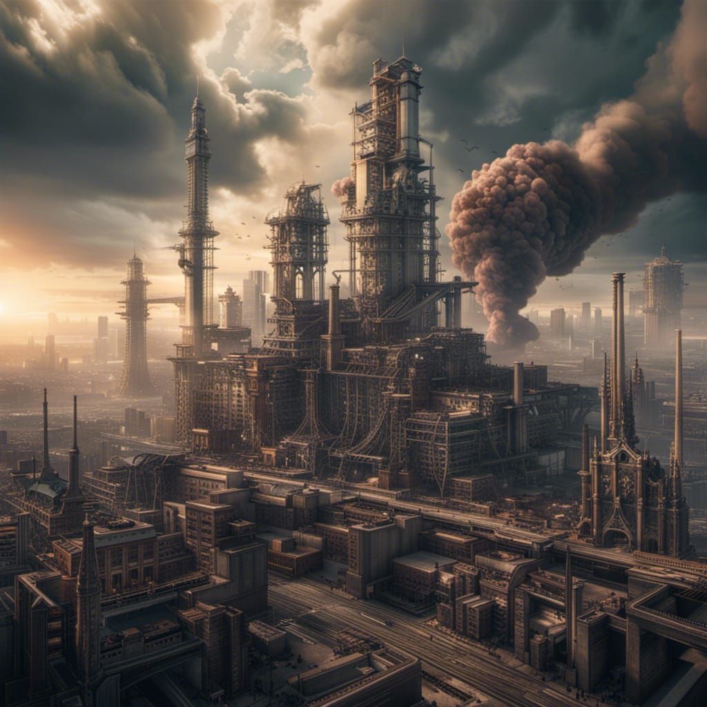 Industry 4.0 Evolution: Cinematic Digital Matte Painting