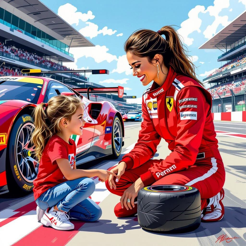 Race Driver Explains Tires in Art Nouveau Style