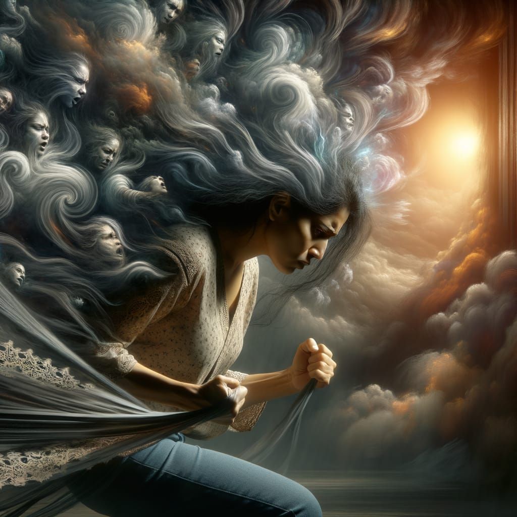 South Asian Woman's Battle With Inner Turmoil