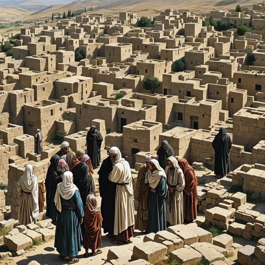 Abraham Mourns Sarah's Death in Canaan