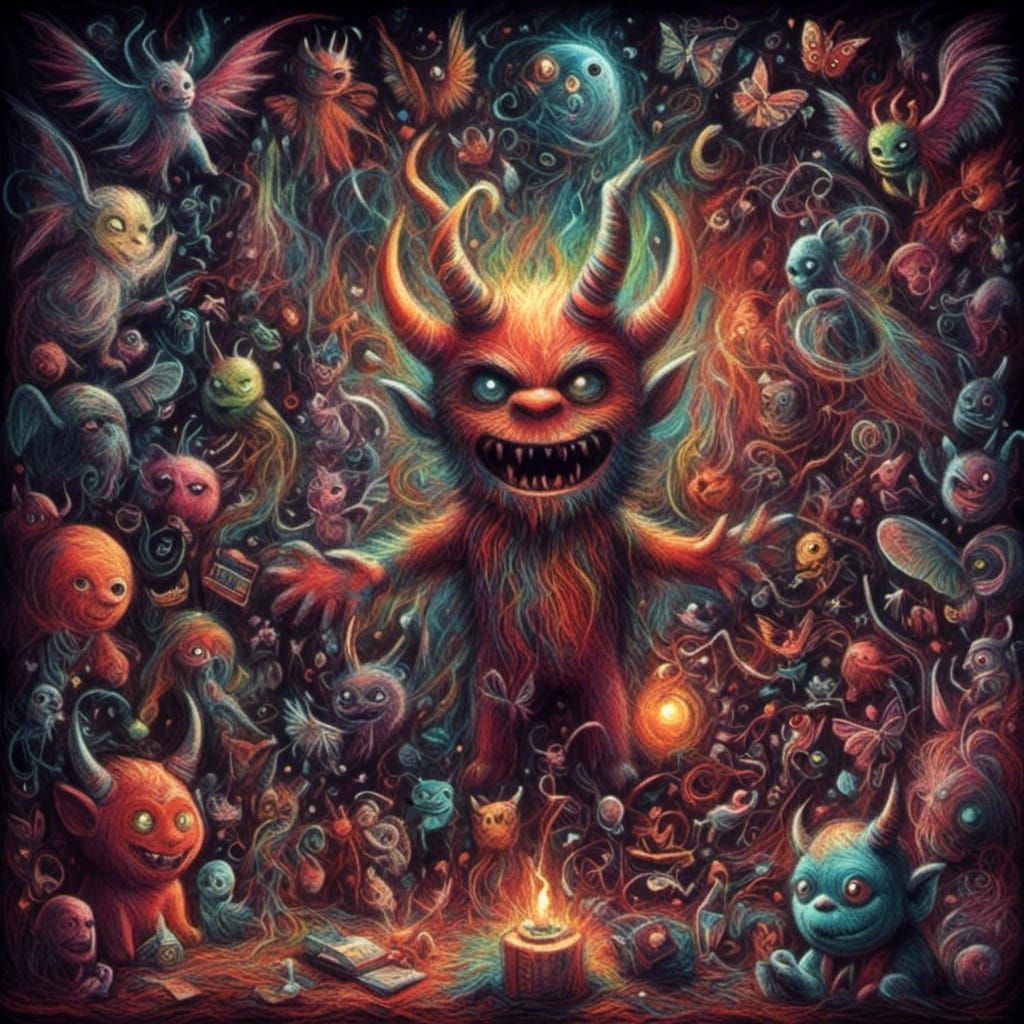 Surreal Image of a Person Sleepwalking