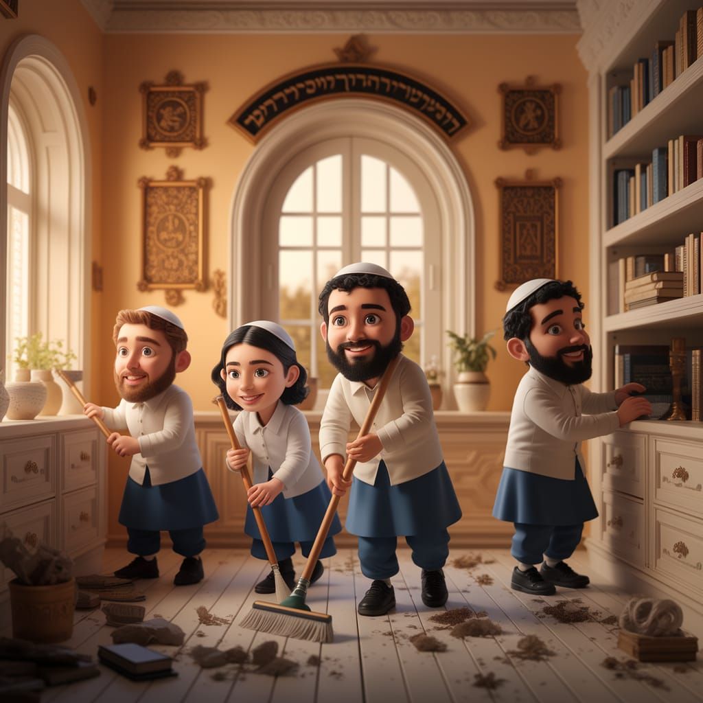 Ultra-Orthodox Jewish Family Celebrates Passover in Warm, Co...