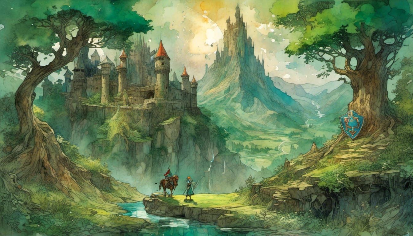 Link and Zelda Face Ganon in Hyrule