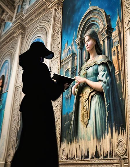 Detailed Expressionist Painting in Hyperrealistic Style